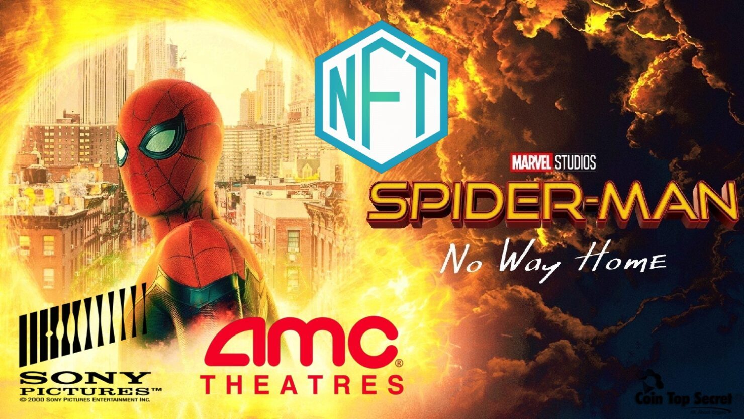 Ảnh quảng bá NFT của AMC Theatres cho phim Spider-Man: No Way Home