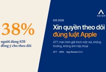 Xin quyền theo dõi trên iOS năm 2026: làm đúng quy định ATT của Apple