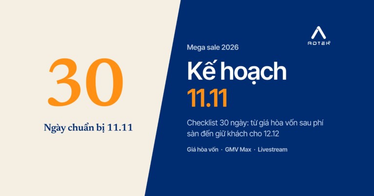 Kế hoạch 11.11: checklist 30 ngày cho Shopee, TikTok Shop và 12.12