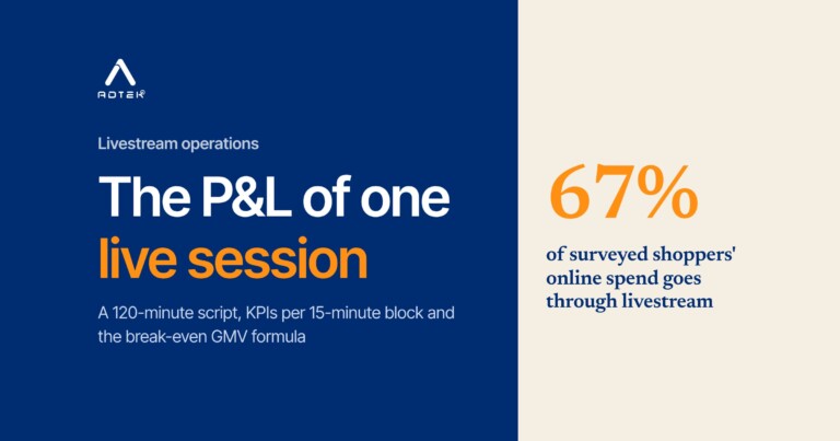 Live selling on TikTok Shop and Shopee Live in Vietnam: a 120-minute script, KPIs and break-even GMV