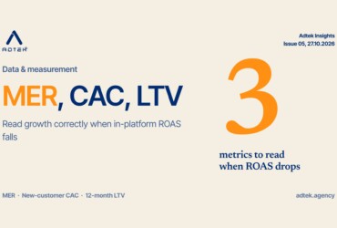 Measuring growth when ROAS drops: MER, CAC, LTV and how to read them