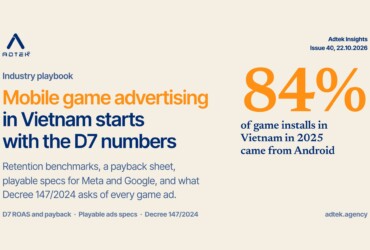 Mobile game advertising in Vietnam: game UA, metrics, channels and the law